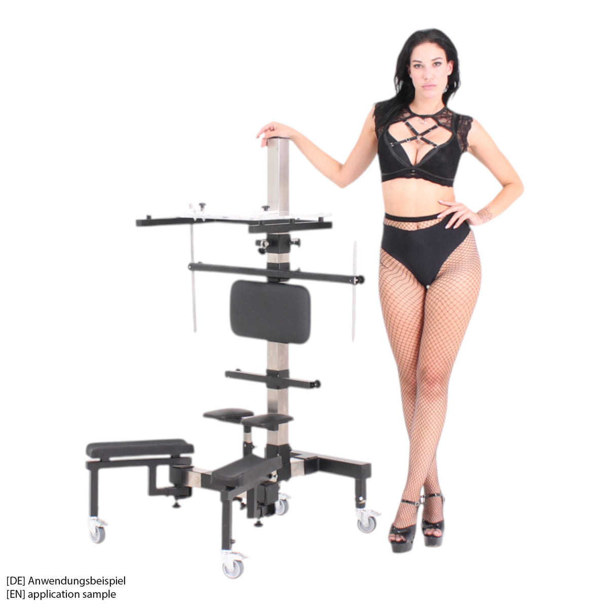 BDSM slave kneeling pillory