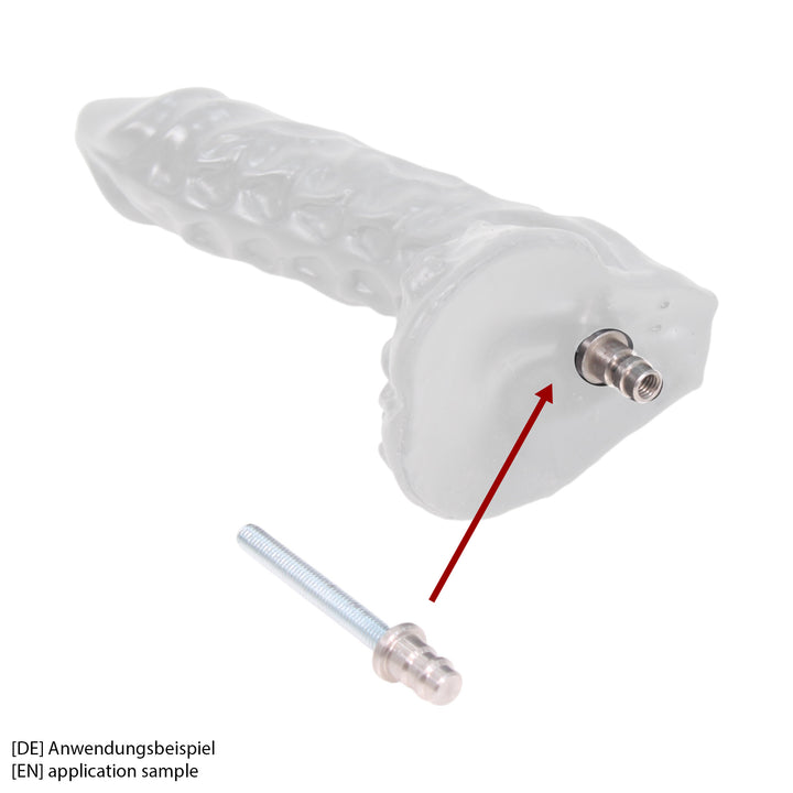 Dildo quick release adapter