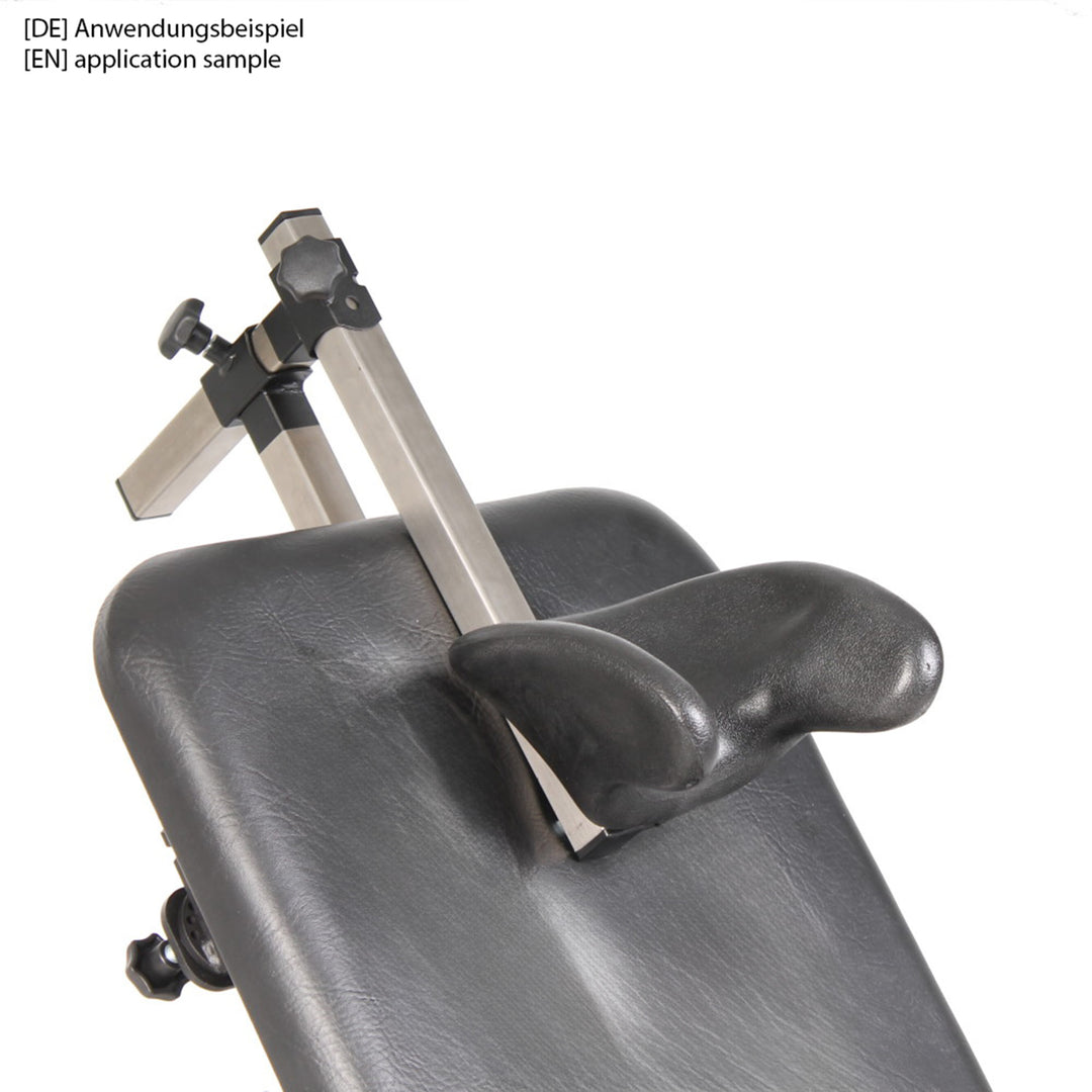 Neck support for gyno chair