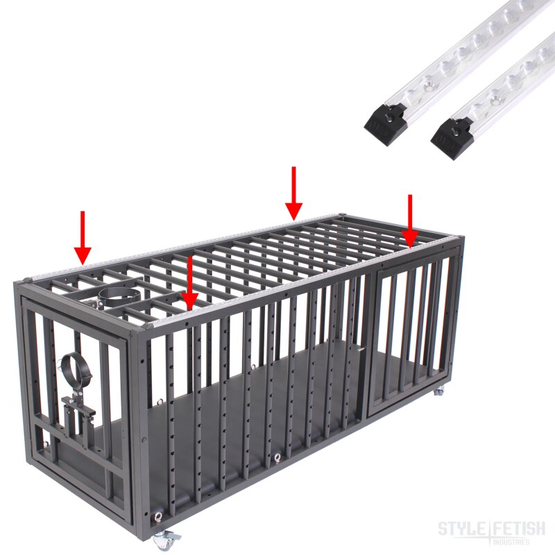 Airline rails for Ultimate Cage, long