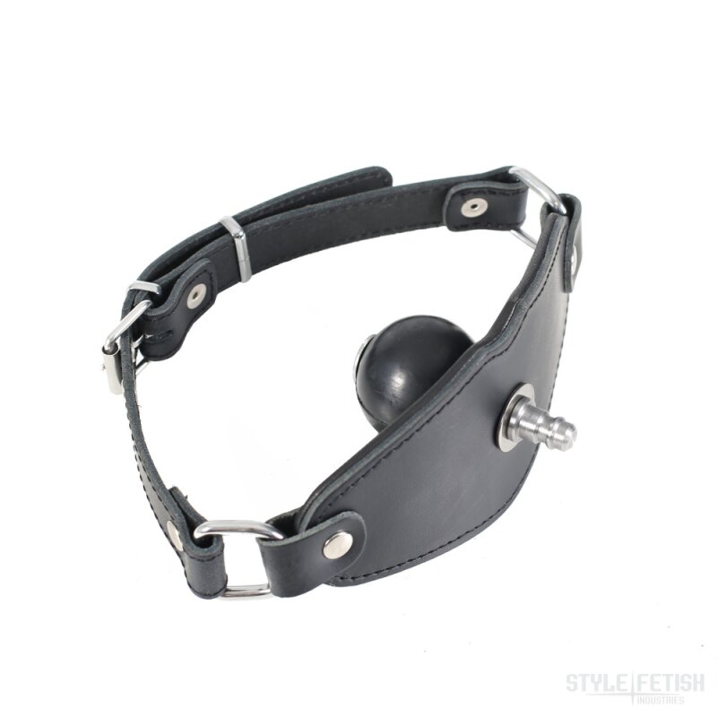 Ball-Gag Harness with Click-Play Adapter – Premium Mouth Restraint Accessory