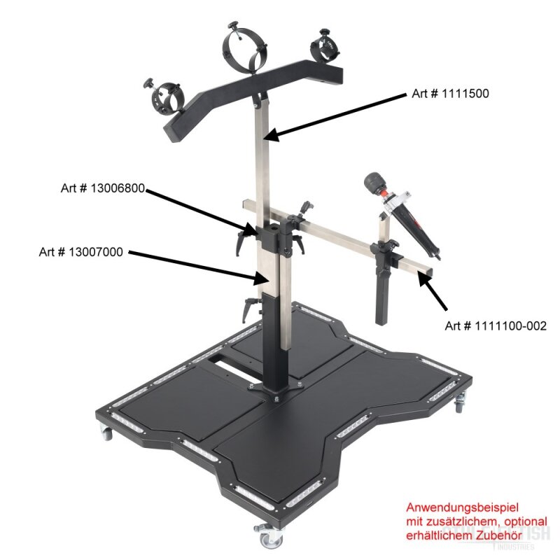 Heavy Base Plate with Airline-Rail System