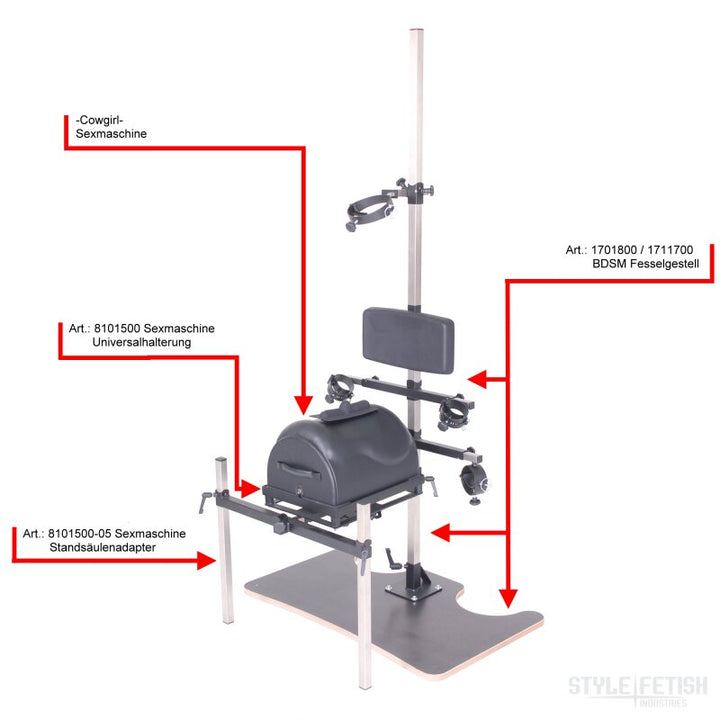 CowGirl - Sybian - Motorbunny Sexmaschine Adapter for Ultimate Slave Stand