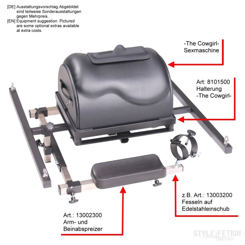 CowGirl / Sybian Hanging Mount Adapter Set