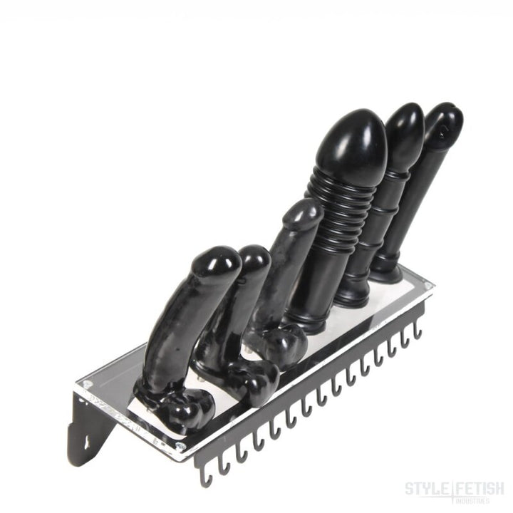 Dildo Rack for quick disconnects
