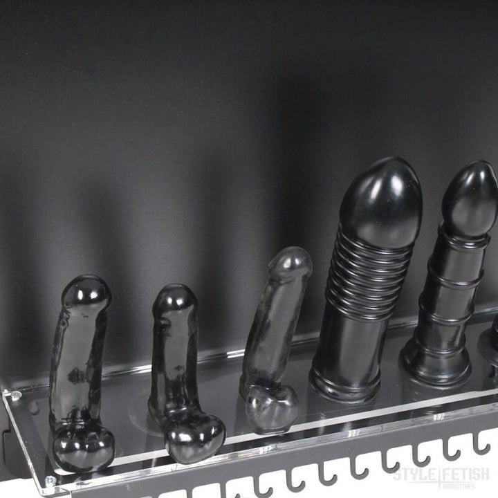 Dildo Rack for quick disconnects