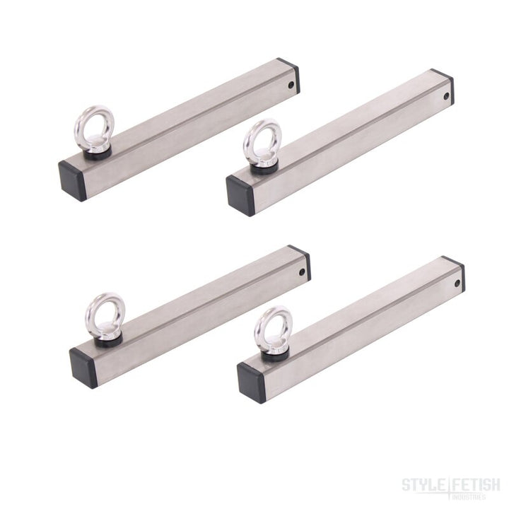 Eyebolt hand and foot on tube insert for system furniture