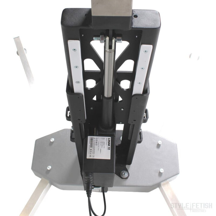Electric height adjustment for system base
