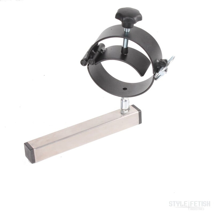 Metal hand and foot restraints, adjustable for system furniture