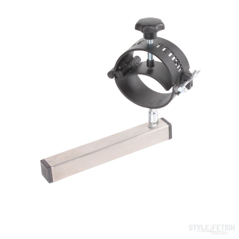 Metal hand and foot restraints, adjustable for system furniture