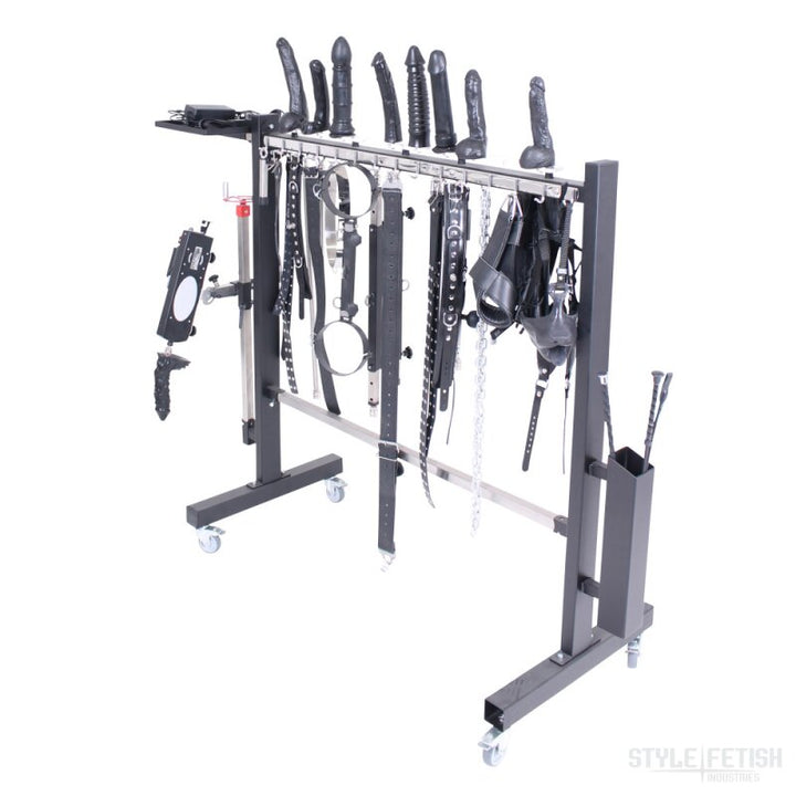 Rolling Toy & Equipment Storage Rack for Playrooms and Studios