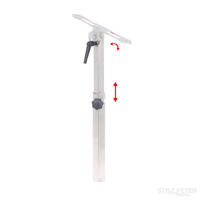 Telescopic Sex Machine Mount - Premium Stainless Steel Adjustable Carrier